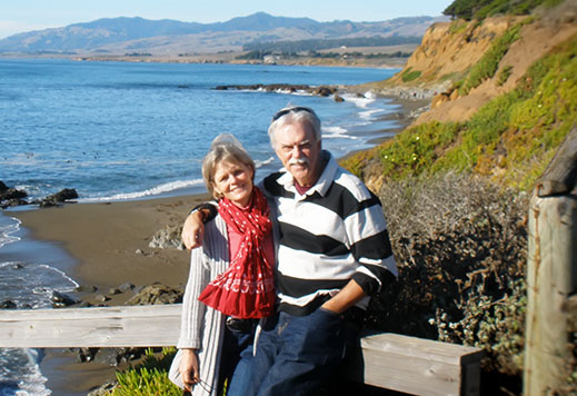 Kevin Clark and Amy Hewes Together at Moonstone Beach, California